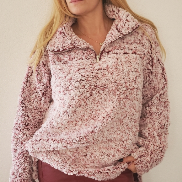 Cozy Sherpa Fleece Pullover Top - Picture 3 of 8